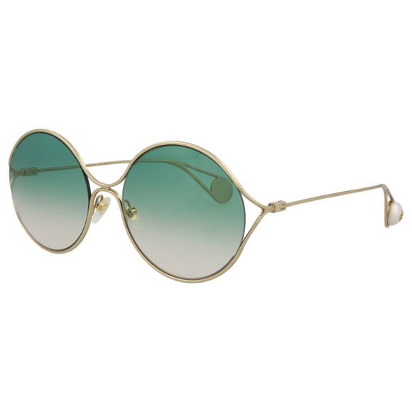 Gucci Novelty Round Faux Pearl Embellished